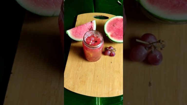 grape 🍇 watermelon 🍉 and young coconut smoothie recipe #shorts