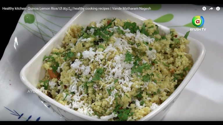 Healthy kitchen- Quinoa Lemon Rice/ಚಿತ್ರಾನ್ನ| healthy cooking recipes | Vande  Matharam Nagesh