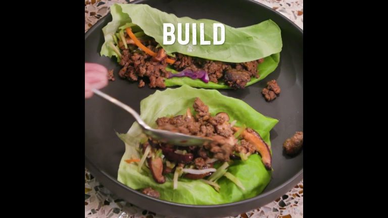 A Quick and Healthy Mu Shu Lettuce Wrap