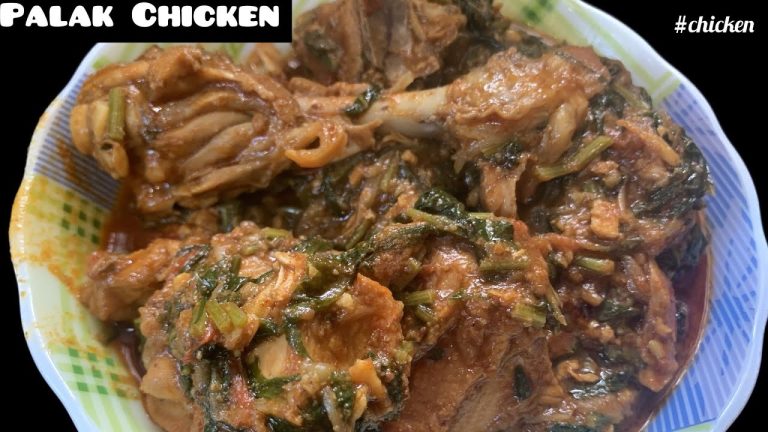 Palak Chicken Recipe | Make Chicken with Spinach | Chicken and Palak Recipe | Chicken Recipes