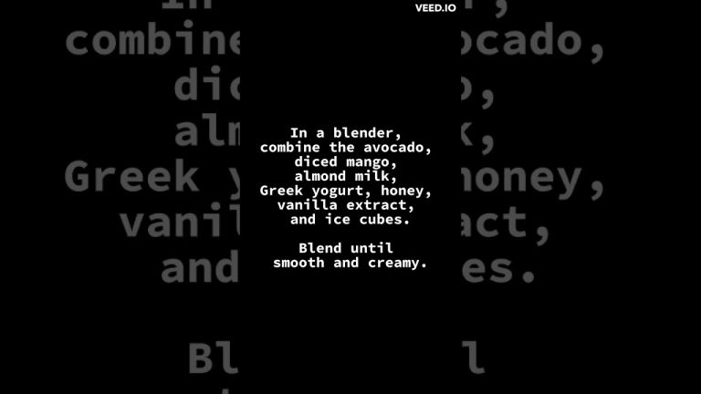 How to Make An Avocado and Mango Smoothie #recipe #trending #shorts s