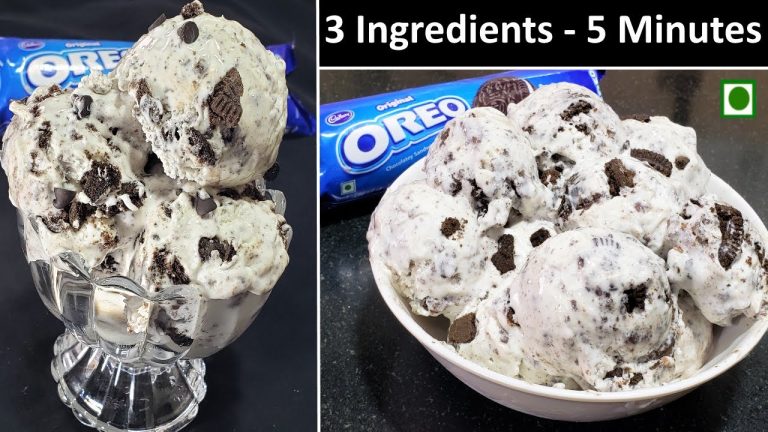 3 Ingredients Oreo IceCream Recipe | No Egg 5 Minute Easy Oreo Ice Cream Recipe 2 Ways