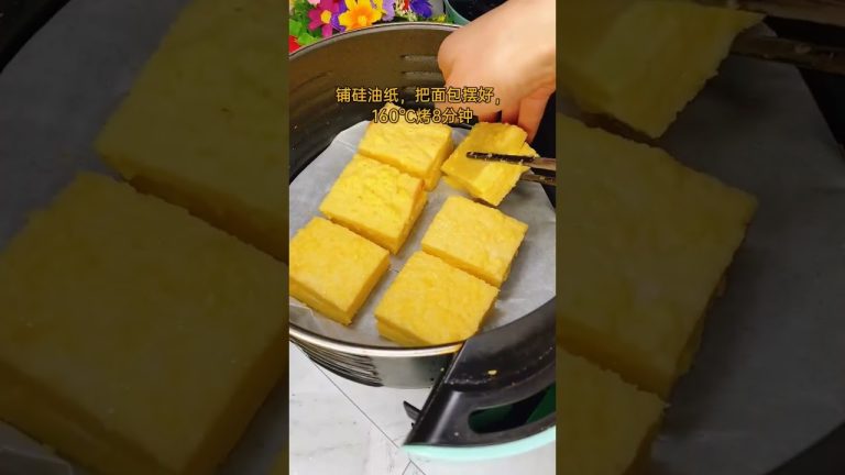 Fried bread with eggs –  #36 Cake Recipe #Shorts