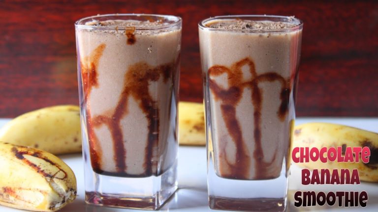 chocolate banana milkshake 🍫🤤yummy chocolate banana smoothie recipe//healthy chocolate smoothie 😋