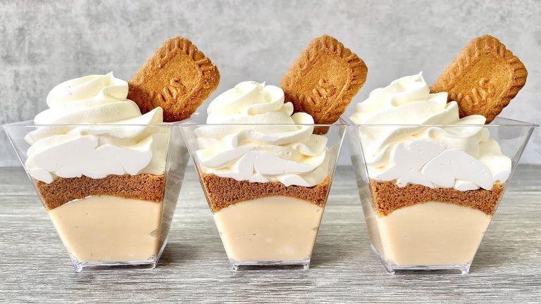New Lotus Biscoff Dessert cups recipe. Easy and Yummy no bake dessert.