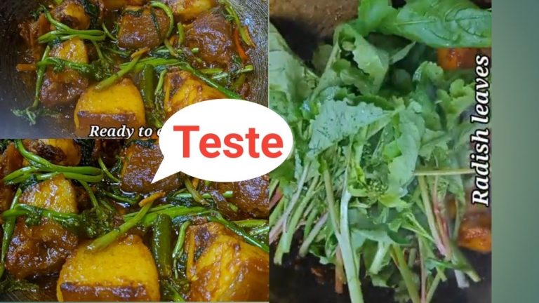 Pork with Radish leave recipe. How to cook pork with radish leave recipe?