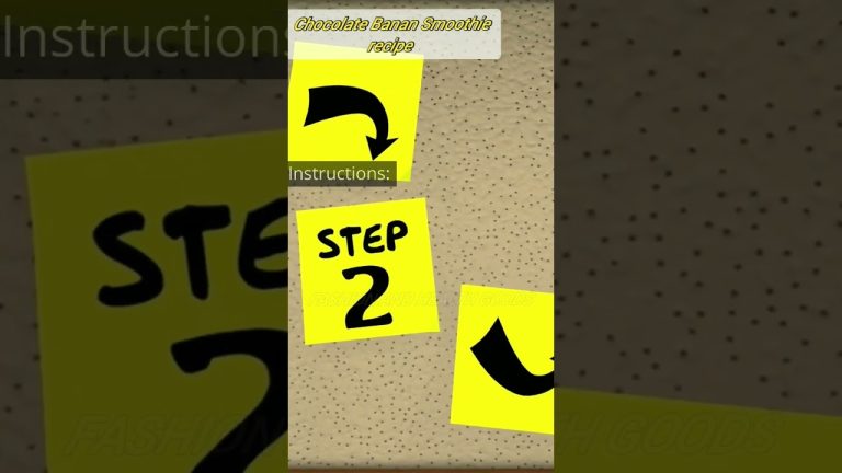 Healthy Chocolate Banana Smoothie Recipe #short