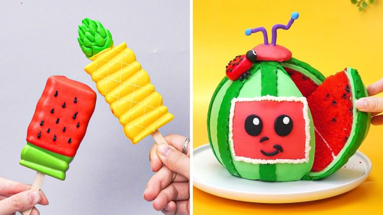 So Tasty Watermelon Cake Tutorials | Easy Dessert Recipes | Beautiful Cake Decorating Ideas