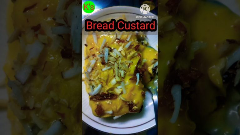 Bread Custard Recipe – How to make bread custard dessert।  #shorts #youtubeshorts #ytshorts #viral