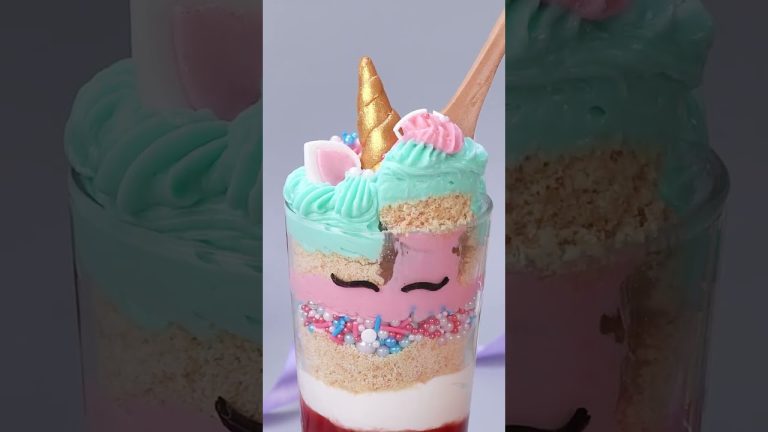 Amazing Unicorn Themed Dessert Recipes #shorts #short