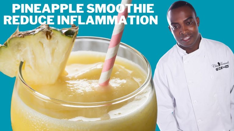 Pineapple smoothie reduce inflammation | Chef Ricardo Cooking