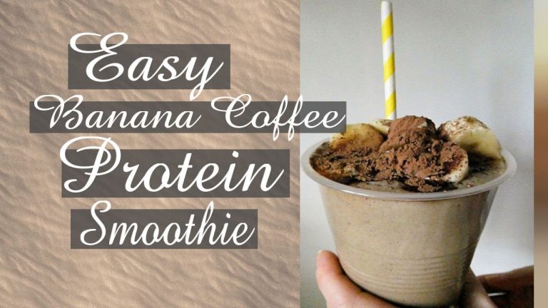 Banana coffee Protein Smoothie l Best healthy smoothie