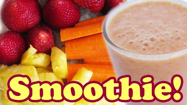 Vegan Tropical Smoothie Recipe – Fruit Smoothie Recipes with Pineapple, Strawberry – HomeyCircle