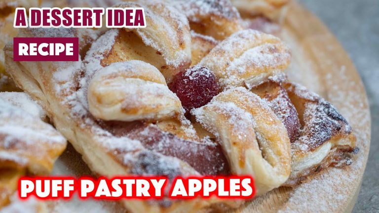 Puff Pastry With Apples And Raspberries | Easy Dessert Recipe For Two