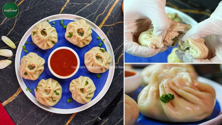 Steamed Chicken Momos Recipe by SooperChef |How to Make Momos at Home | Iftar Recipe