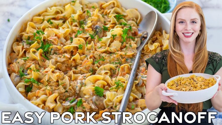 Creamy Mushroom & Pork Stroganoff | Quick & Easy Dinner Recipe