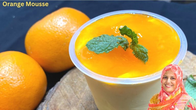 Orange Mousse Recipe | Orange Dessert Recipe | How To Make Mousse | Orange Desserts | Orange Recipes