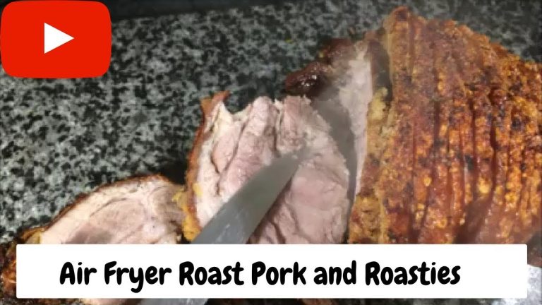 Air Fryer Roast Pork with Roast Potatoes – Step By Step