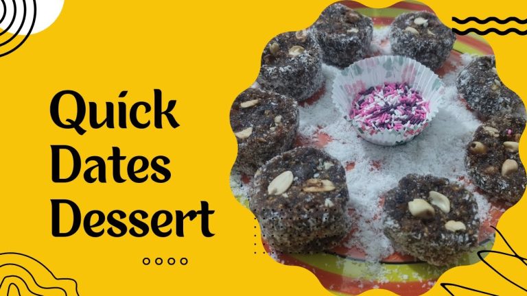 Easy Dates Dessert || Healthy Snack & Dessert Ideas || Khajoor Kay Ladoo