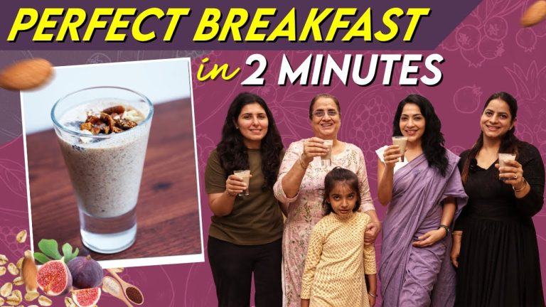 Perfect Breakfast In 2 Minutes🧋 | Natural Holistic Smoothie | Stay Fit with Ramya