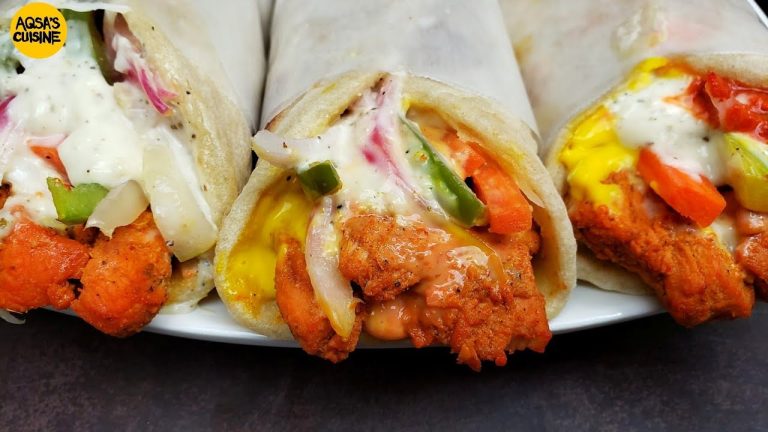 Chicken Shawarma Platter With 3 Commercial Sauce Recipes For Iftar Dawat Platter by Aqsa's Cuisine