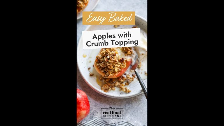 Easy Baked Apples with Crumb Topping | #shorts #apples #dessert #recipes
