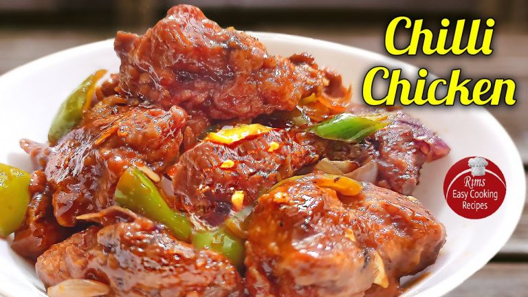 CHILLI CHICKEN Semi Gravy Recipe | RESTAURANT STYLE Chilli Chicken [RECR]