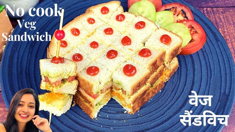 Tea Time Sandwiches | Sandwich Recipe | Cooking Without Fire | Vegetable Sandwich | Bread Recipes