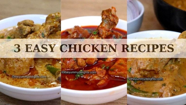 3 easy chicken recipes within 30 minutes | Indian chicken curry recipes | Chicken recipes for dinner