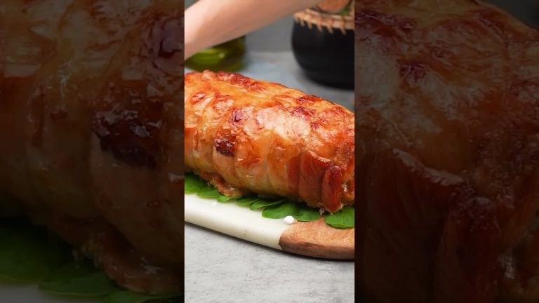 A recipe “stolen” from my mom. Pork meat roulade with boiled eggs in the middle