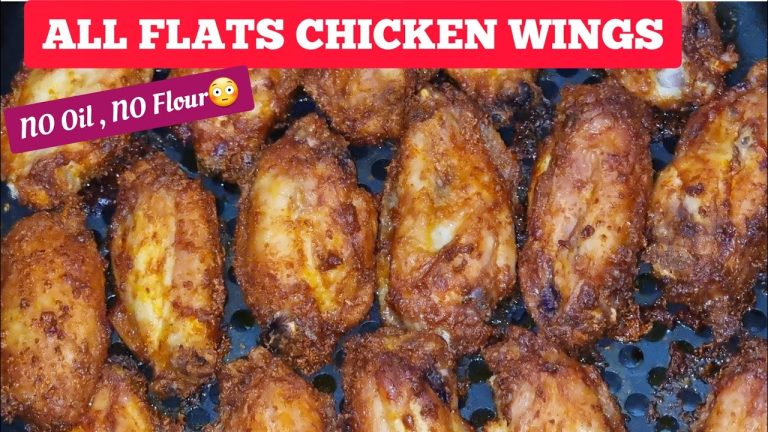 Best Air Fryer Chicken Wings Recipe With The  Baking Powder Secret for a Crispy Skin.