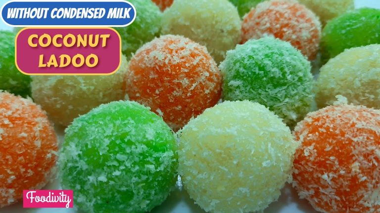 Coconut Dessert Recipe | Nariyal Dessert Recipes | Nariyal Ladoo/Laddu without condensed milk