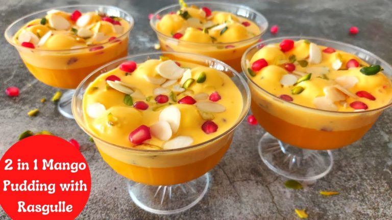 Mango dessert recipe with rasgulla |Rasgulla pudding |Mango recipes | mango dessert