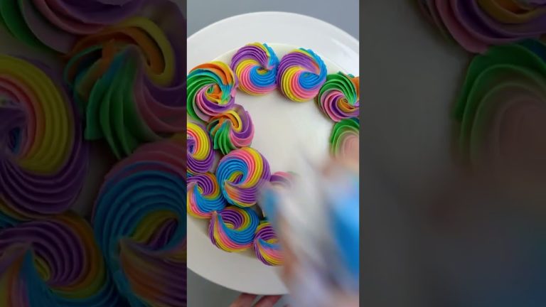 #shorts #diy Rainbow Unicorn Cake Decoration
