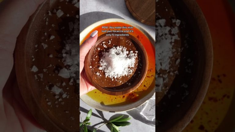 Let's Make a 5 Ingredient Focaccia Bread #shorts