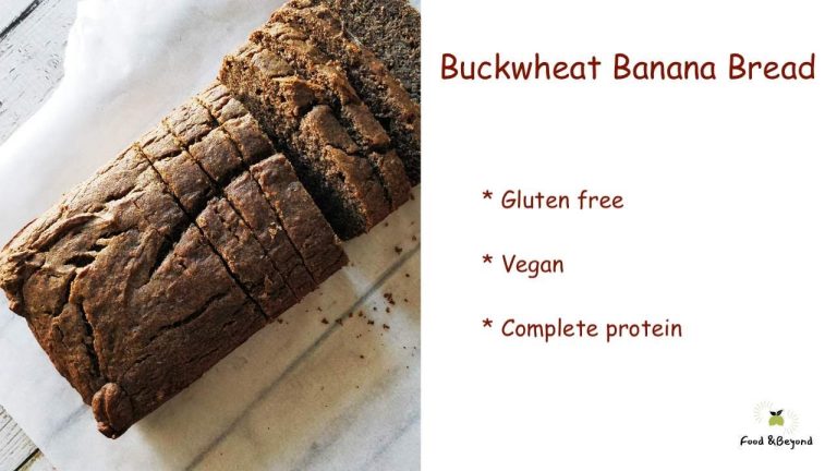 Buckwheat Banana Bread | Healthy bread recipes | Gluten free | Eggless | Vegan | Food &Beyond