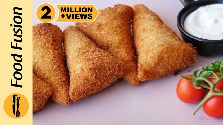 Chicken Bread Samosa Cones Recipe By Food Fusion (Ramzan Special)