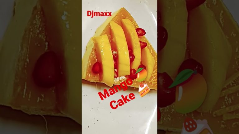 how to make mango cake recipe 😋#Djmaxx#bakery cake#mango dessert#shorts #short