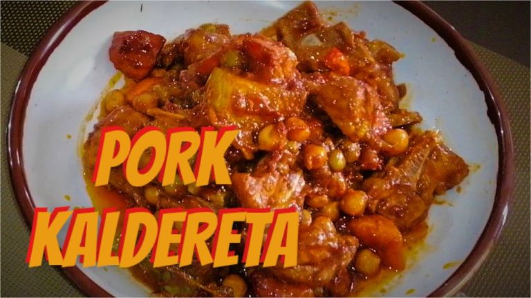 PORK KALDERETA | KAPAMPANGAN RECIPE | EASY TO COOK PORK KALDERETA)