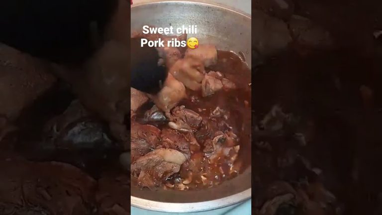 Sweet Chili Pork ribs #filipinofood #porkrecipe #yummy #cooking