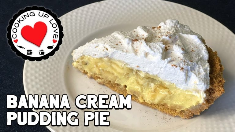 Banana Pudding Pie From Scratch | Easy Banana Cream Pie | Easy Dessert Recipes