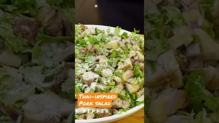 Delicious and Savory Pork Salad #food #foodie #thaifusion #filipino