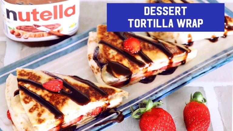 Dessert Tortilla Wrap | Tiktok Tortilla Wrap Hack | Tortilla Wrap Hack Recipe | Kids Dessert Recipe