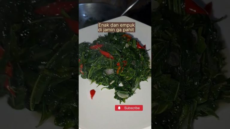 Cooking Recipes ‼️ Tumis Daun Singkong #shortsfeed #shortsvideo #cooking