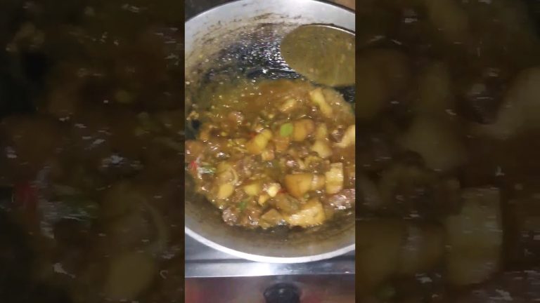 Village Style Pork Meat Gravy Recipe 😋😋#Shorts