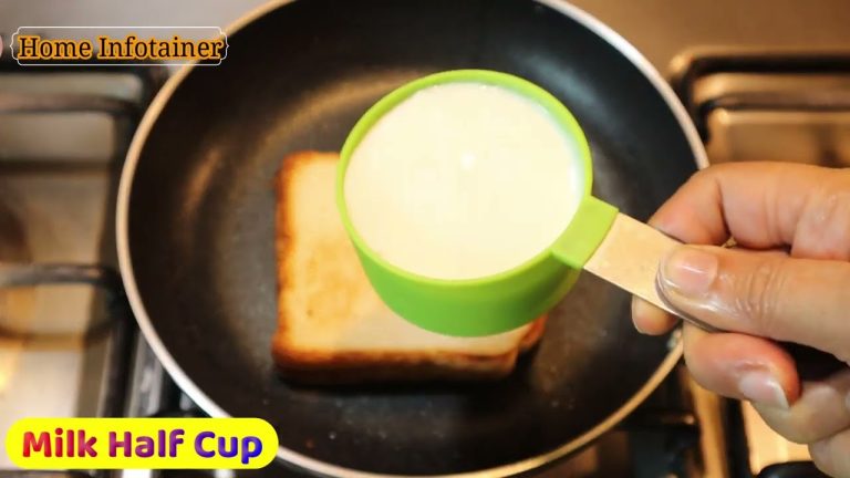 The ,Viral Bread milk toast,Tow minutes dessert quick and easy breakfast recipe,super soft bread