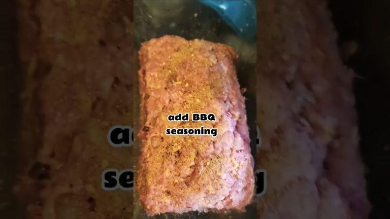 Meatloaf recipe, smoked bbq style.                                     #food #shorts