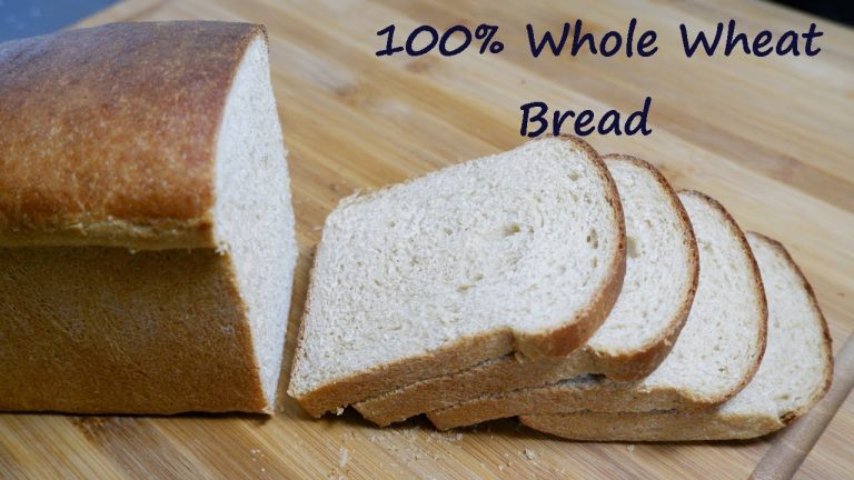Fluffy Whole Wheat Bread Recipe | Brown Bread Recipe | Wholemeal Bread Recipe | Whole Grain Bread