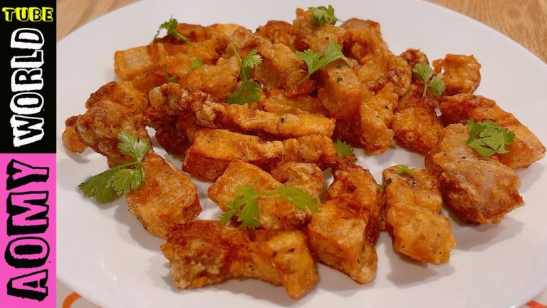 Easy Crispy Pork Belly Recipe | The MOST FAMOUS Crispy Pork Belly | Thai Recipes | AomyWorldTUBE