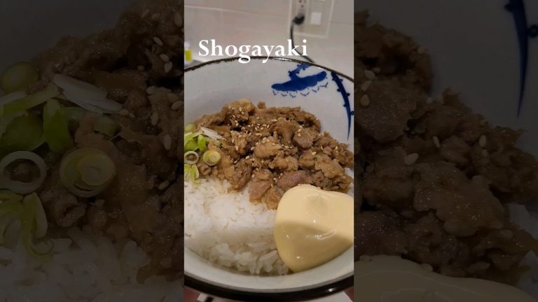 easy Japanese ginger pork (shogayaki) bowl
